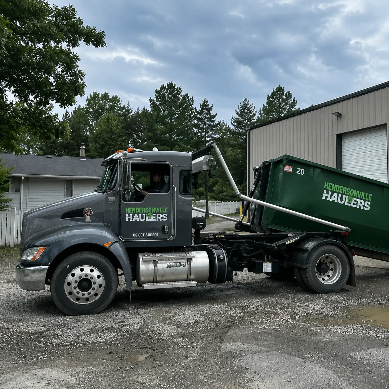 Why choose hendersonville haulers for 15 yard Dumpster rental in hendersonville nc